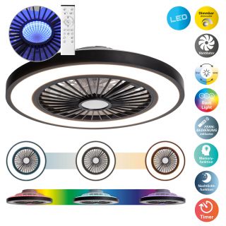 LED Deckenleuchten + Ventilator "ARIOSO"