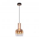 Pendelleuchte "FUNDA" amber
