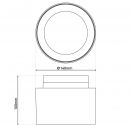 LED Spot "TRIMES" D: 14cm schwarz