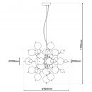 Pendelleuchte "EXPLOSION" Ø: 65cm pastellfarben