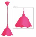 Pendelleuchte "Leya" in pink