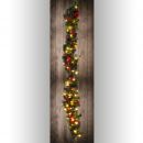 LED-Weihnachtslichterkette mit Dekoration l: 100cm - rot