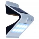 2er-Set LED Solarwandleuchte mit Bewegungsmelder wei&szlig;