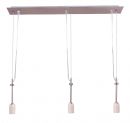 3-er Pendel E27 Serie Individuum (ohne Glas)