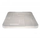 LED Deckenleuchte "Luxor" 54x54cm Kristalleffekt