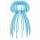 LED Tischleuchte &quot;Jellyfish&quot; h:30cm t&uuml;rkis