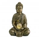 LED-Deko-Solarleuchte &quot;Buddha&quot; h: 30,5cm goldfarben