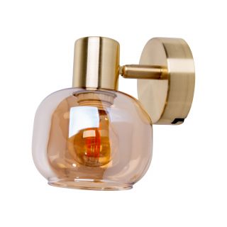 Glas-Wandspot "Libby" messing H: 16cm
