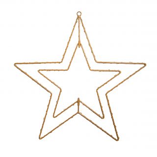 LED-Outdoor-Weihnachtsleuchte "Stern" D: 40 cm golden